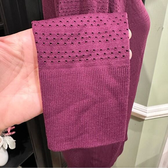 Lululemon Swiftly Tech Long Sleeve Crew – Dark Berry Purple – Size 8 - Picture 5 of 9